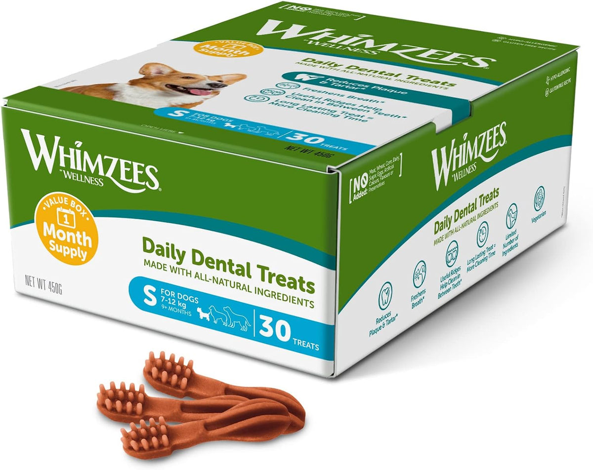 WHIMZEES Toothbrush S, Month Box, 30 Pieces – Size S
