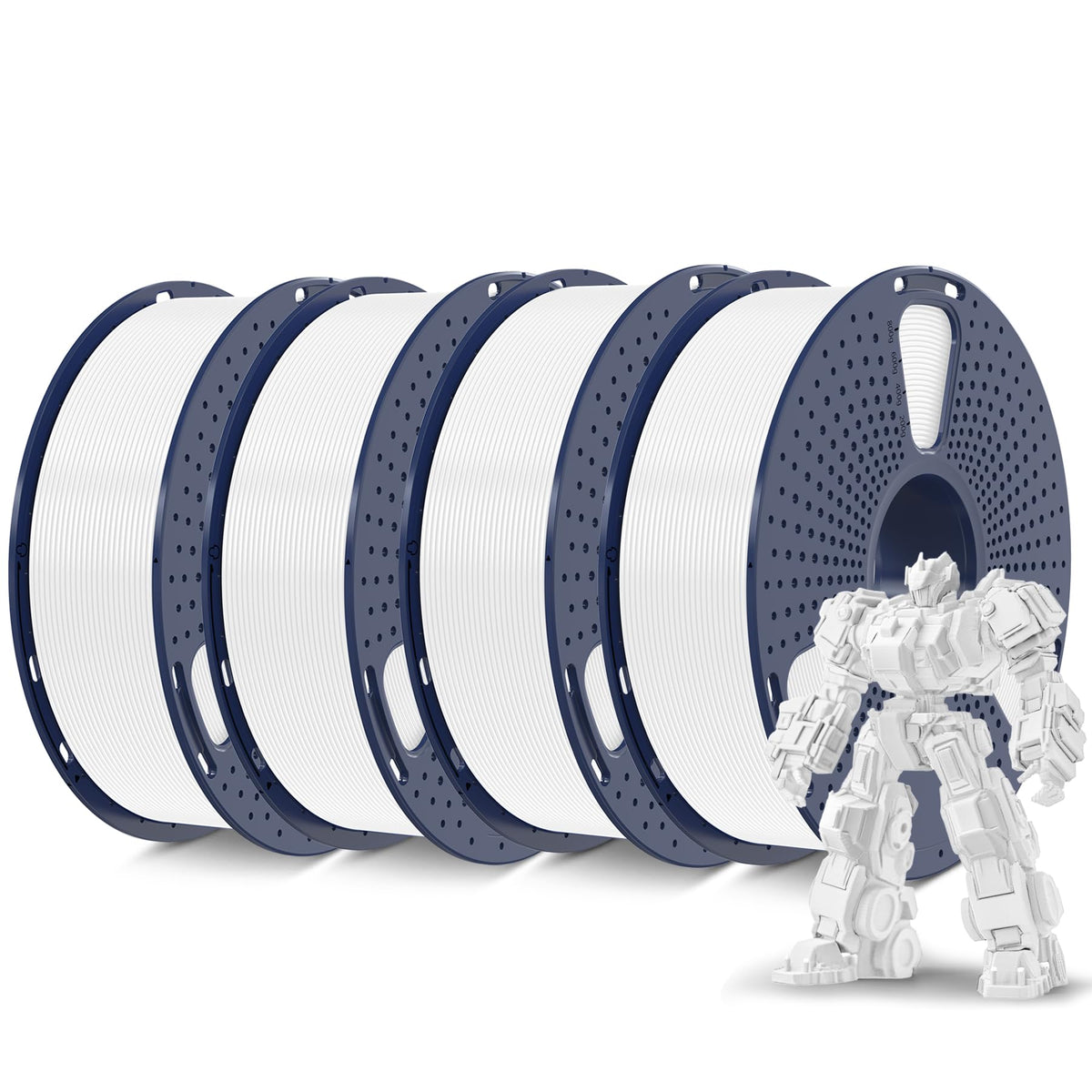 SUNLU PLA+ 3D Printer Filament, Tougher PLA Plus Filament 1.75mm, 1KG Black