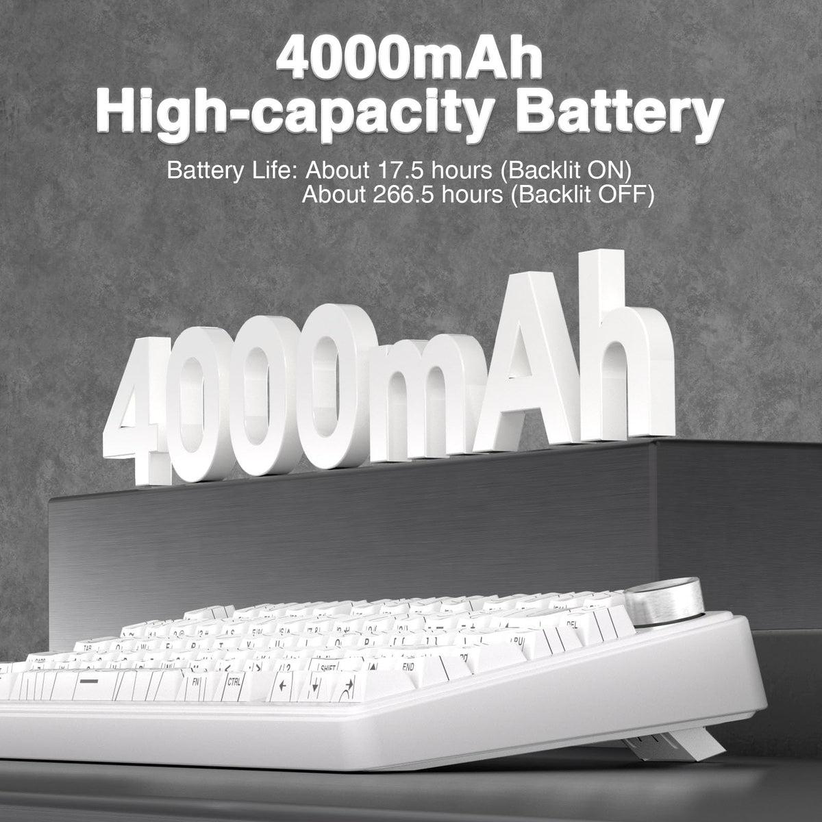 AULA F75 75% Wireless Mechanical Keyboard,2.4Ghz/Type-C/BT5.0 Gaming Keyboards,Advanced Structure,RGB Backlight,Hot Swappable Custom Keyboard for PC/Mac (Cool Black)