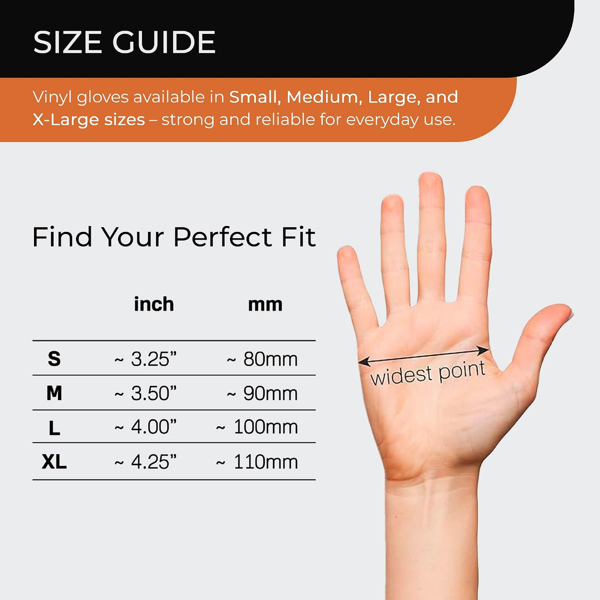 Clear Vinyl Gloves, 100 Count, Clear Disposable Gloves (100, Medium)