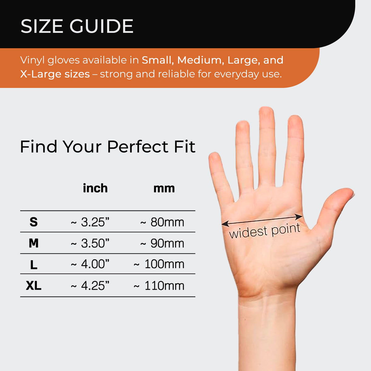 Clear Vinyl Gloves, 100 Count, Clear Disposable Gloves (100, Medium)