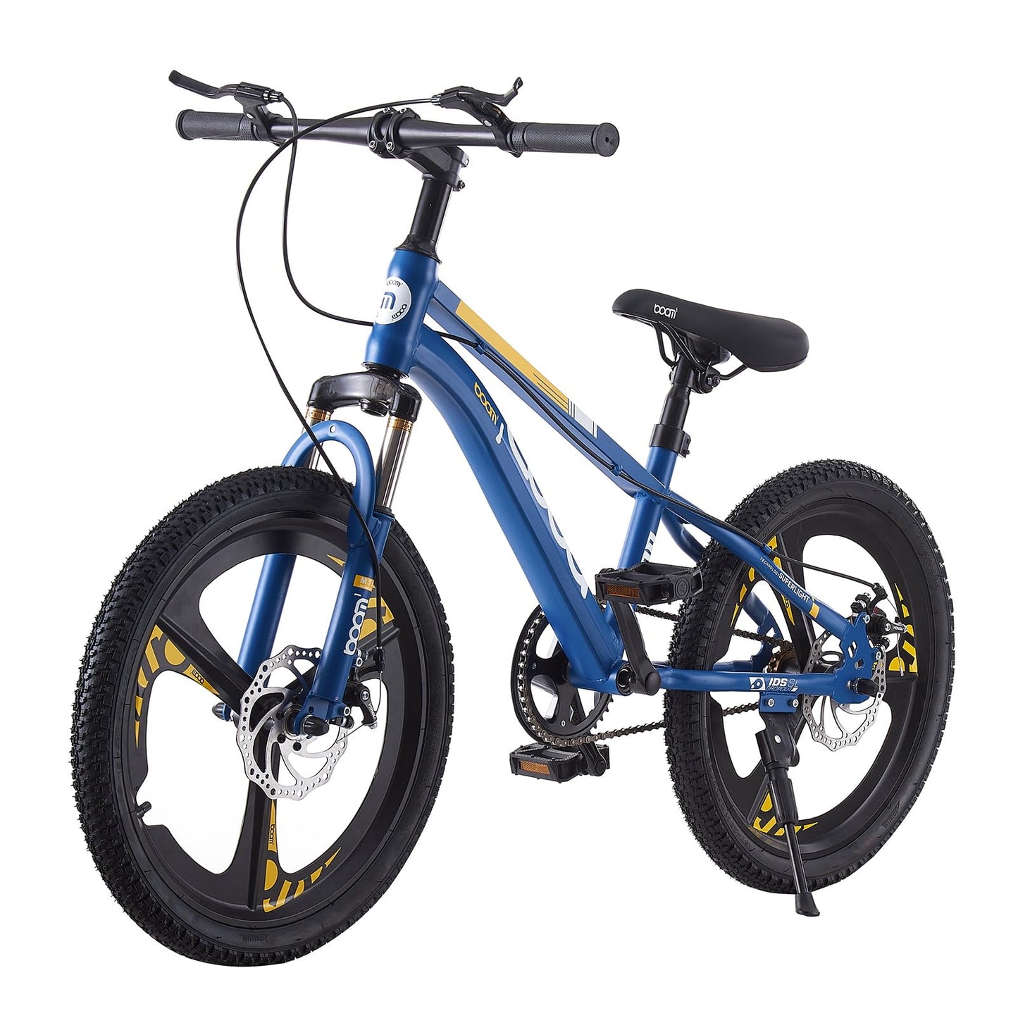 BSTSEL Kids Bike 18" 20" 22" 24" Inch Youth Bike Shock Absorber Bike,12.25-Inch Frame,V-Brakes,Suitable for 9-14 Year Old Boys and Girls Mountain Bikes Pink Blue Bicycle