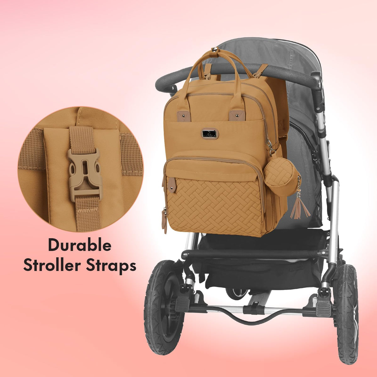 Dikaslon Baby Changing Bags Backpack, Large Baby Bag, 19 Pockets, Outdoors