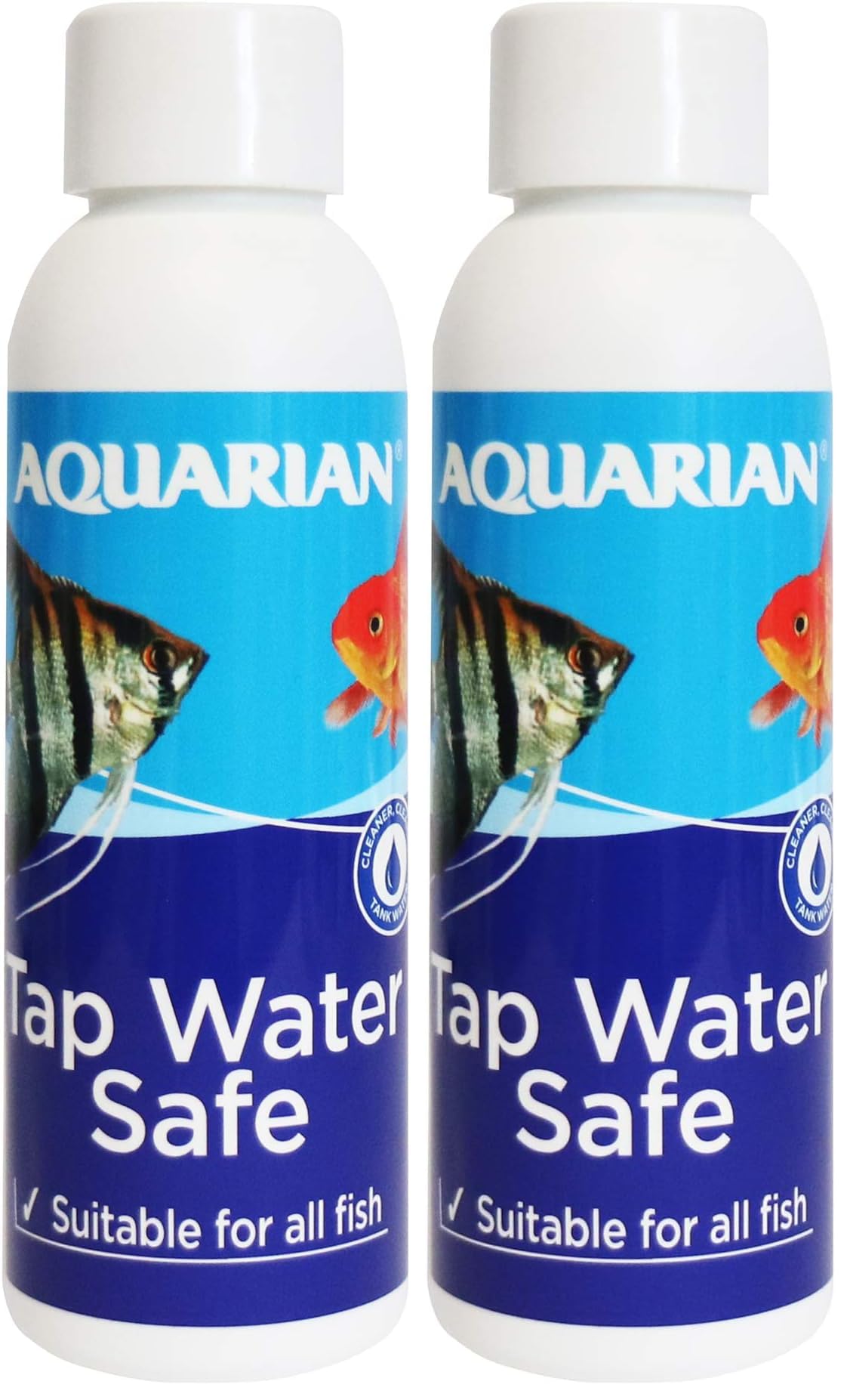 AQUARIAN Tap Water Safe Fish Aquarium Water Conditioner, 118 ml Bottle