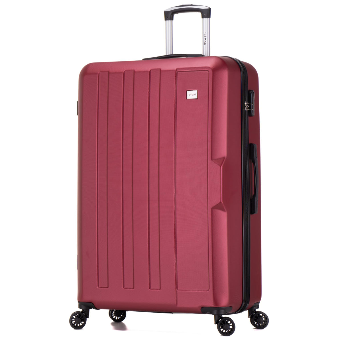 FLYMAX 29" Large Suitcase 4 Wheel Lightweight Luggage Hard Shell Travel Case Hold Check in Fits 23kg - 27kg + 3 Digit Lock Suitcase Large + Telescopic Handle 103 Litre Capacity