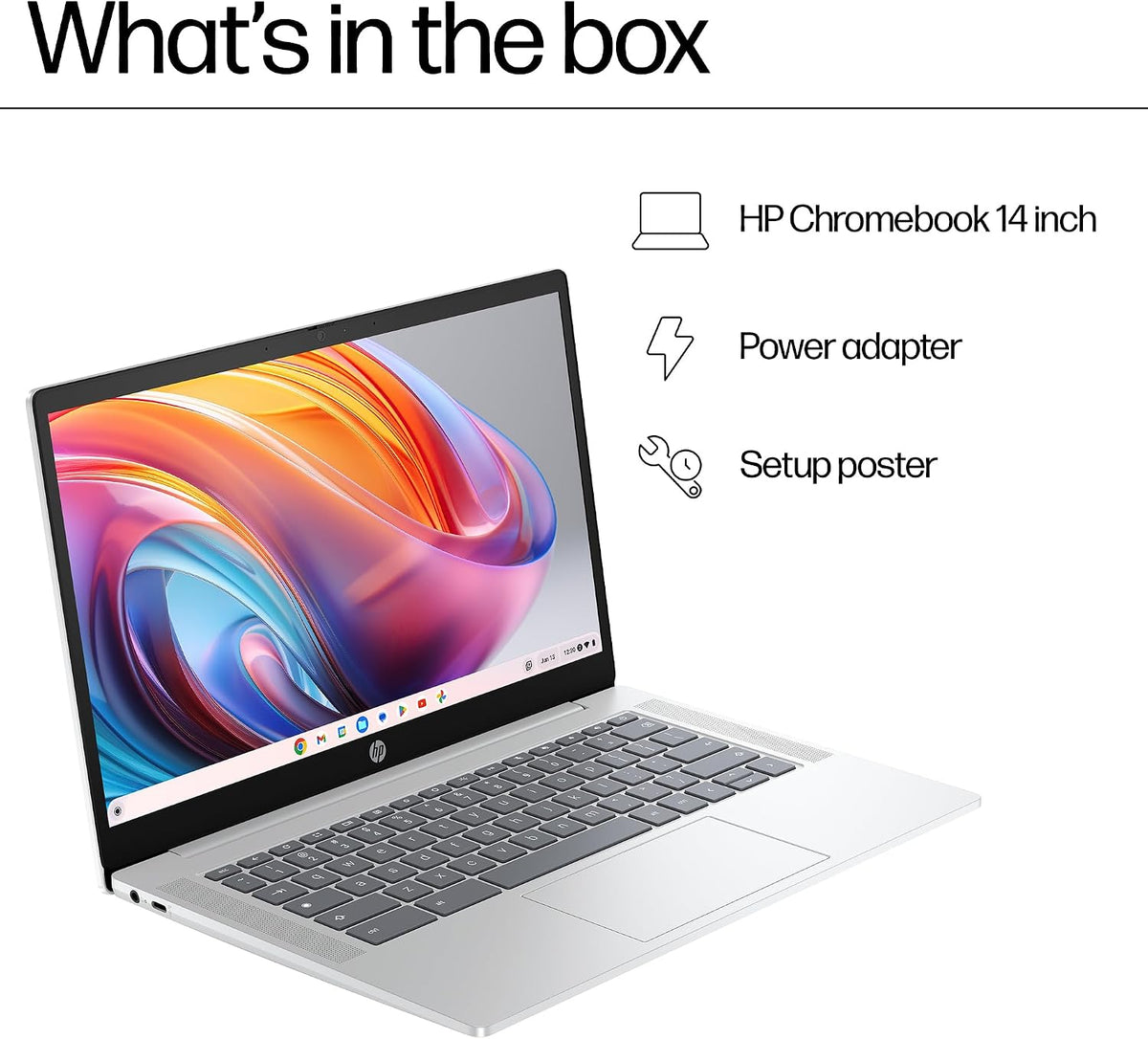 HP Chromebook 14" | Intel N100 Processor | 8 GB RAM | 128 GB UFS | Full HD
