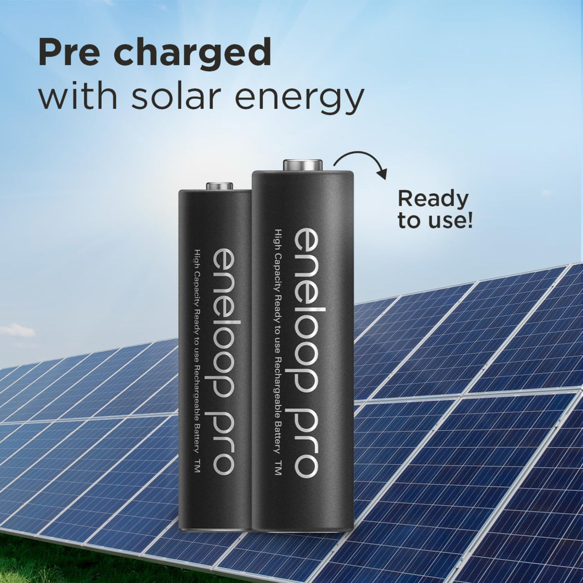 eneloop pro Rechargeable AA Batteries (4 Pack) 2500 mAh NiMH