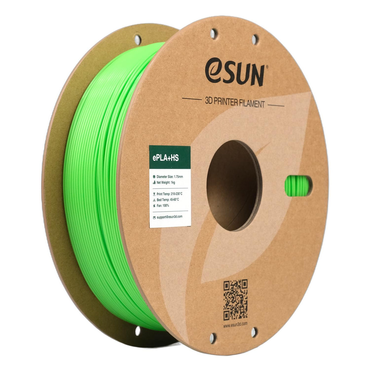 eSUN PLA+ Filament 1KG, PLA+HS High Speed 3D Printer Filament, Cold White