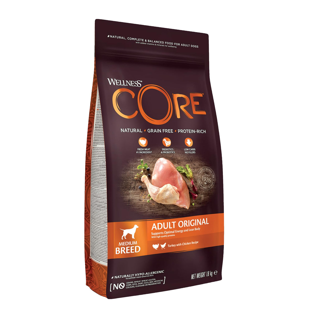 Wellness CORE Active Life 10 kg, Chicken & Turkey – Dry Dog Food