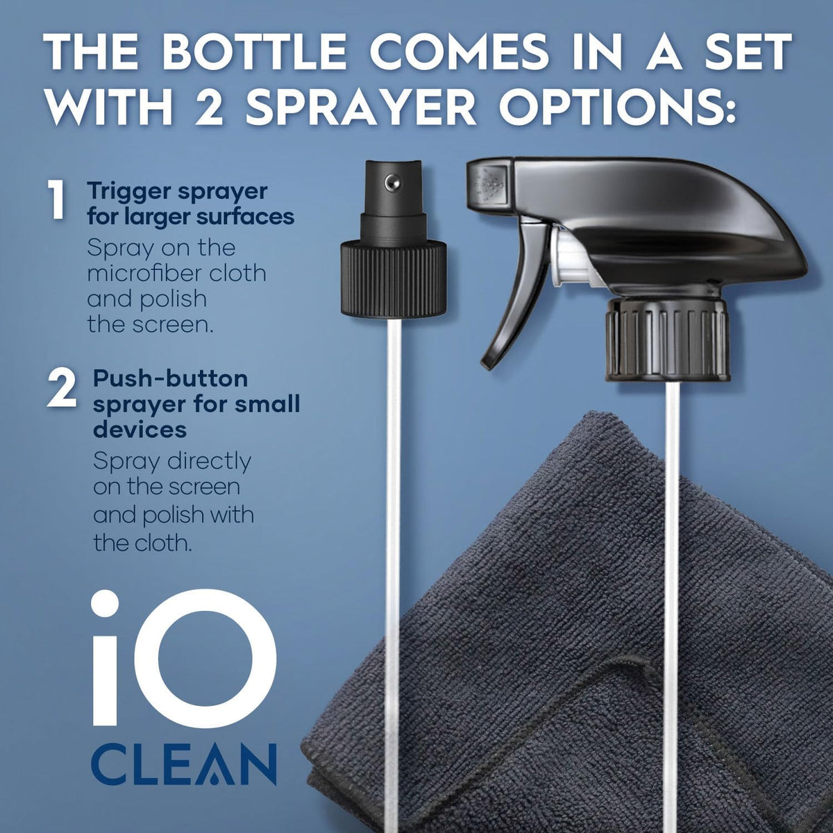 iO Clean 473ml Screen Cleaner Spray Kit for LCD, LED and OLED Displays