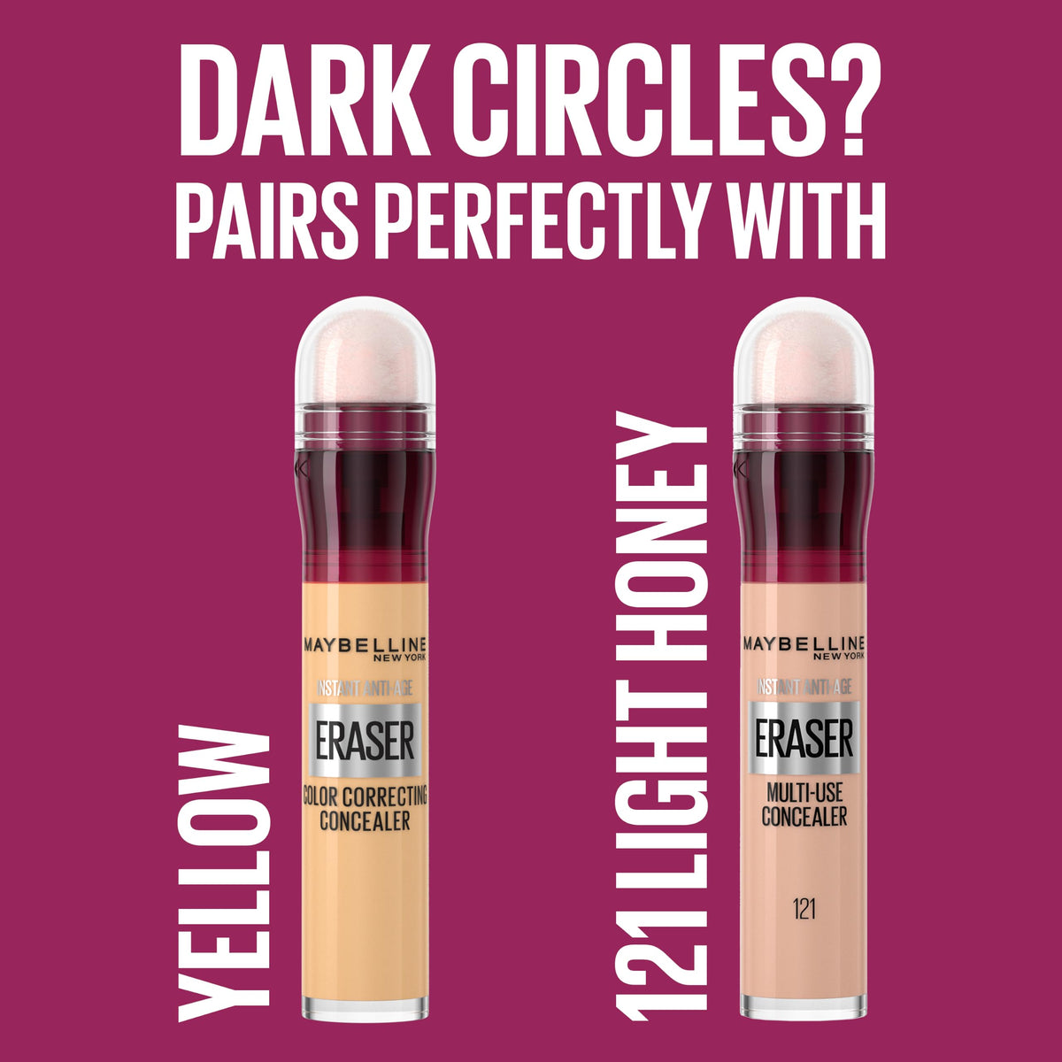 Maybelline Instant Anti Age Eraser Eye Concealer, Dark Circles and Blemish Concealer, Ultra Blendable Formula, 149 Deep Bronze