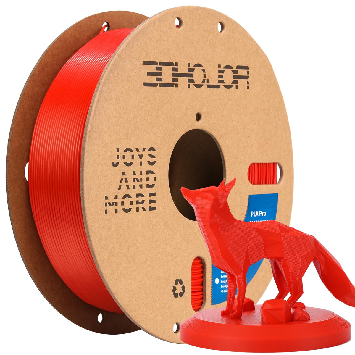 3DHoJor PLA+ PLA Plus Filament 1.75mm 1kg(2.2lbs) for 3D Printers,Yellow
