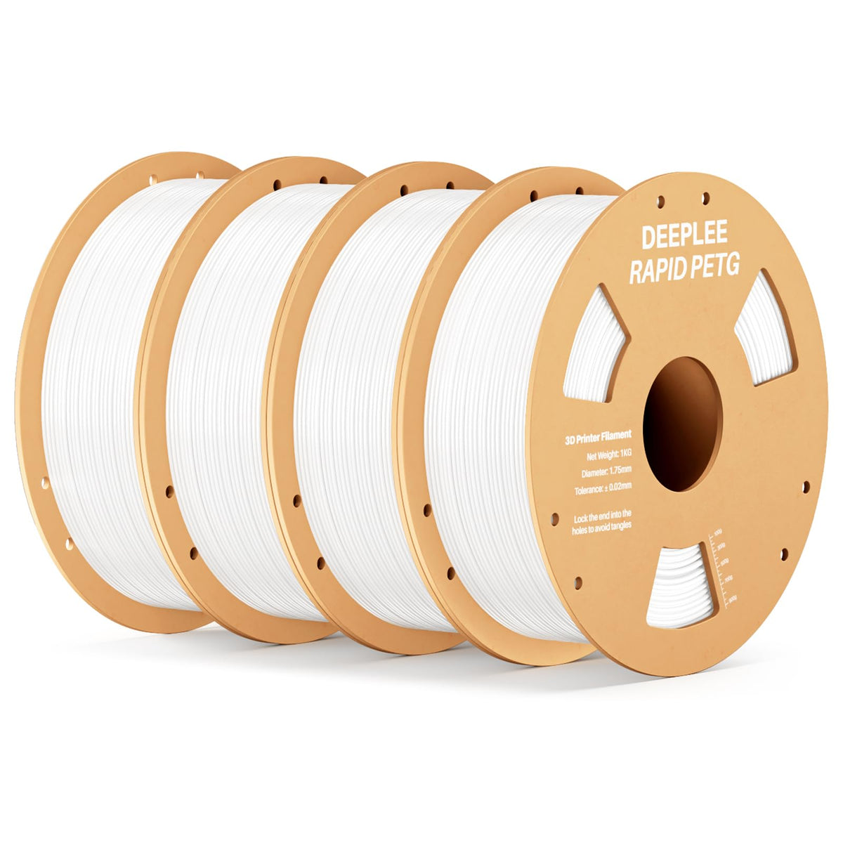 DEEPLEE Rapid PETG Filament 1.75mm Black 1KG