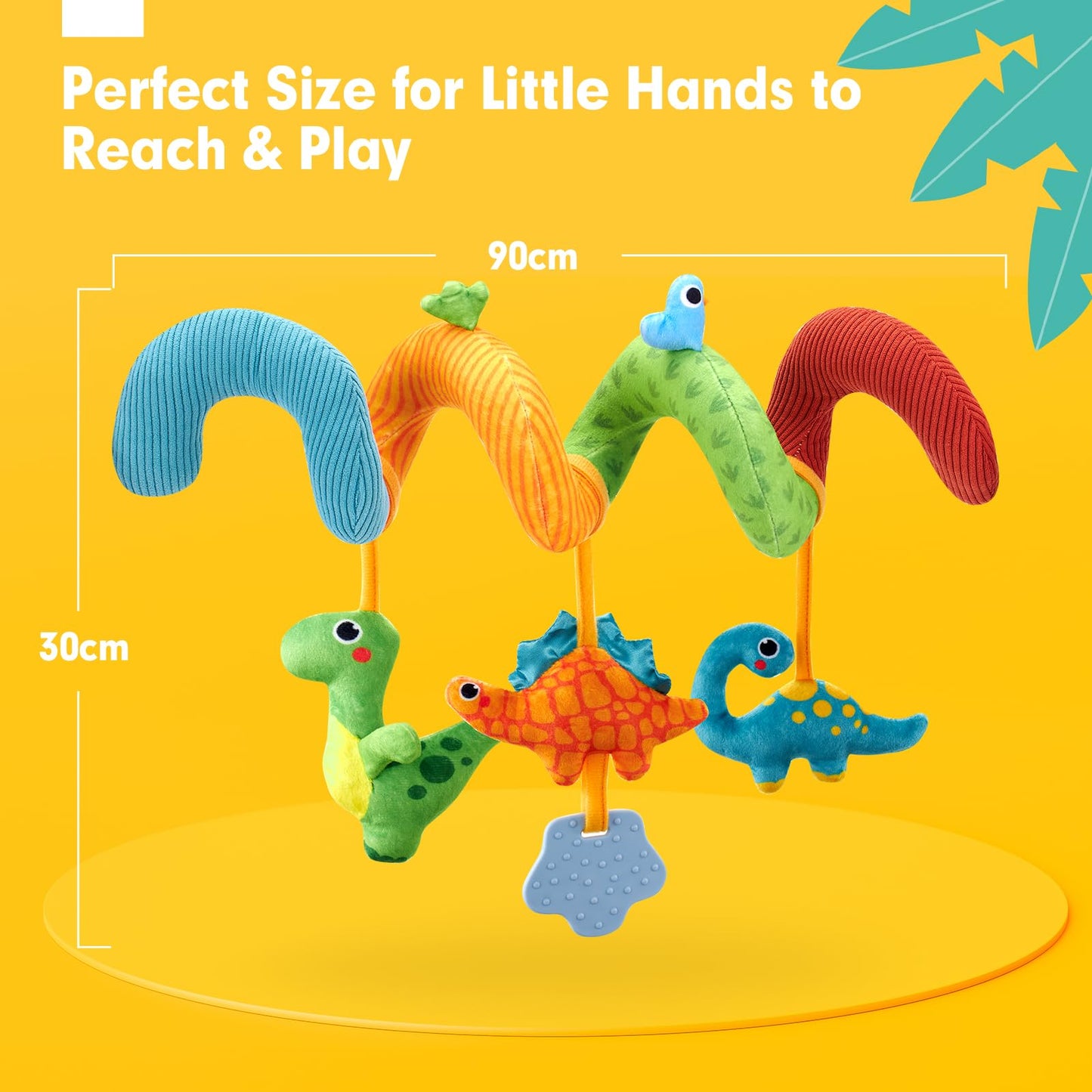 Hahaland Unicorn Spiral Toys for Baby Stroller, Car Seat, Stroller, Cot - 0-6 Months Baby Girl Boys Shower Gifts