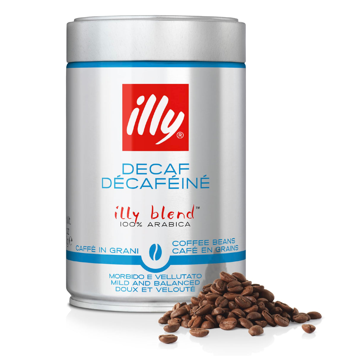 illy Classico Coffee Beans, 100% Arabica Blend, Medium Roast, Intensity 5/9, Smooth & Balanced with Caramel & Floral Notes, Suitable for Bean to Cup & Fresh Grinding, 250g