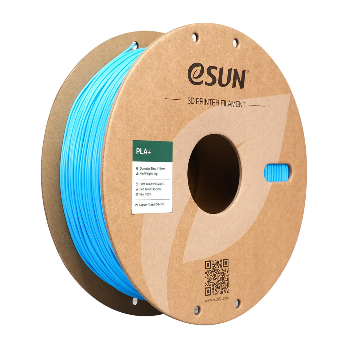 eSUN PLA+ 3D Printing Filament 1KG(2.2lbs), Enhanced Toughness, Cold White