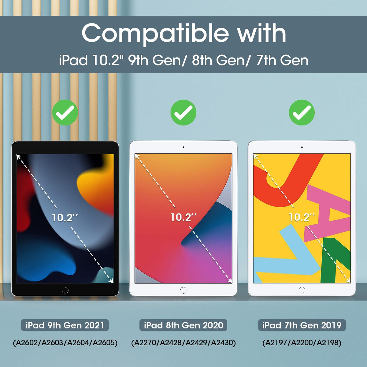 ProCase for iPad 9th/ 8th/ 7th Generation Case 10.2 Inch (Navy)