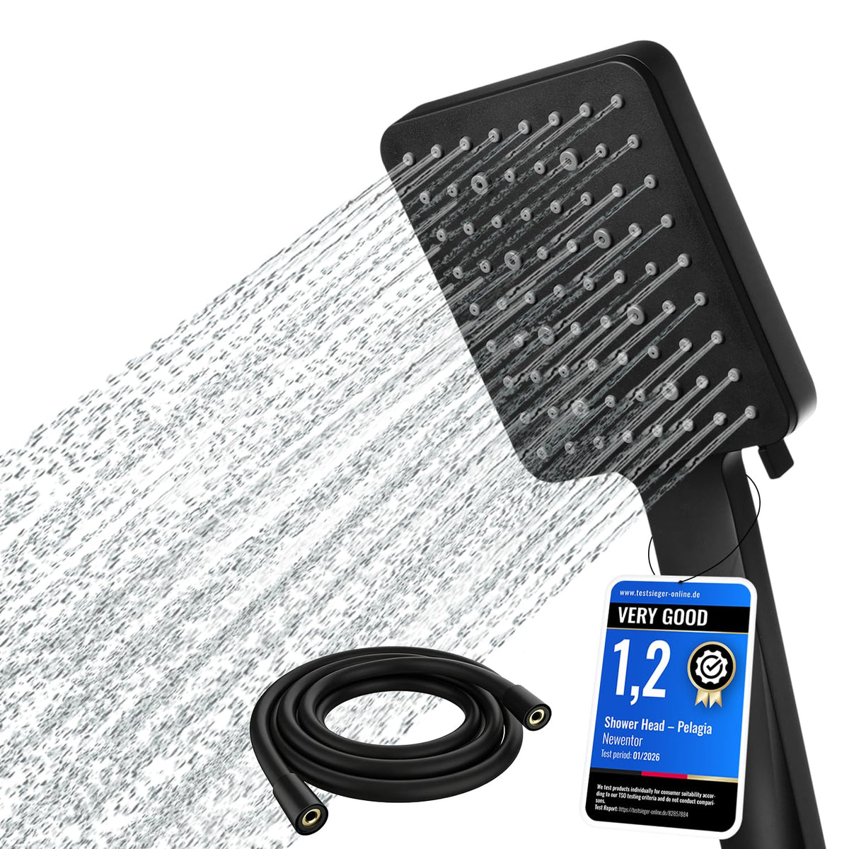High Pressure Shower Head, Power Shower Head with 6 Modes