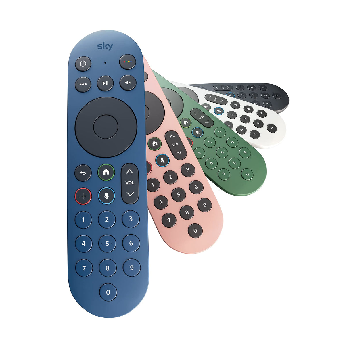 Sky Glass and Sky Stream TV Remote - Dusky Pink