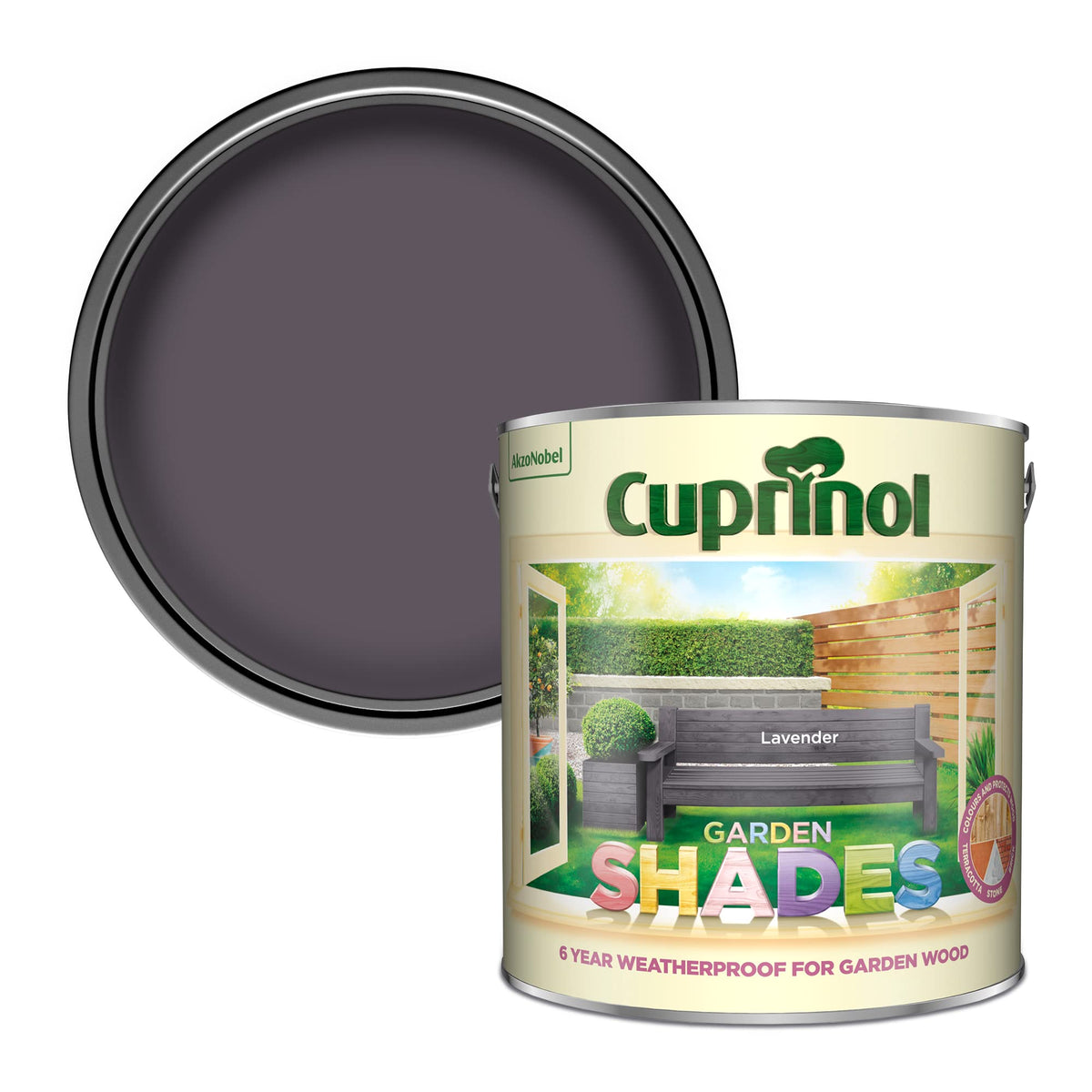 Cuprinol Garden Shades Exterior Woodcare, Country Cream, 1 Litre