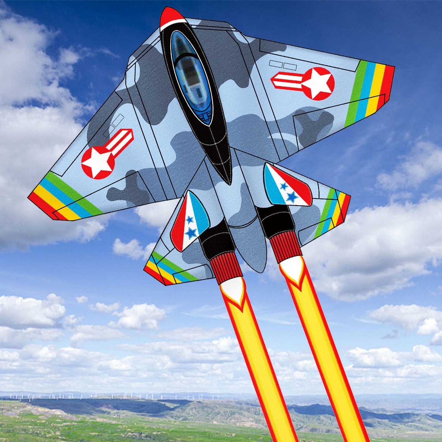 YongnKids Huge Kite Kids Easy to Fly for Ages 4-8 Children and Adults|Beginners, with 328ft String & Spool, Gift Packaging, Outdoor Games Flying Toys