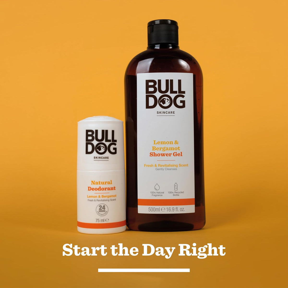 BULLDOG SKINCARE Lemon & Bergamot Shower Gel for Men, 500ml