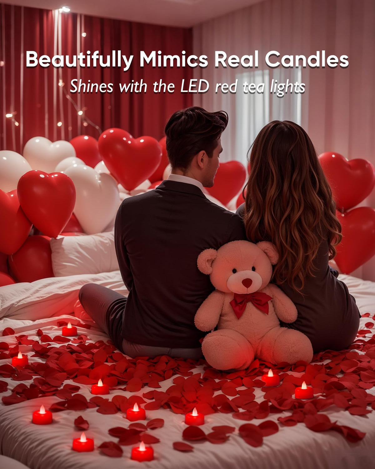 AMAGIC 24 Pack Battery Operated Flameless LED Tea Lights Candles Electric