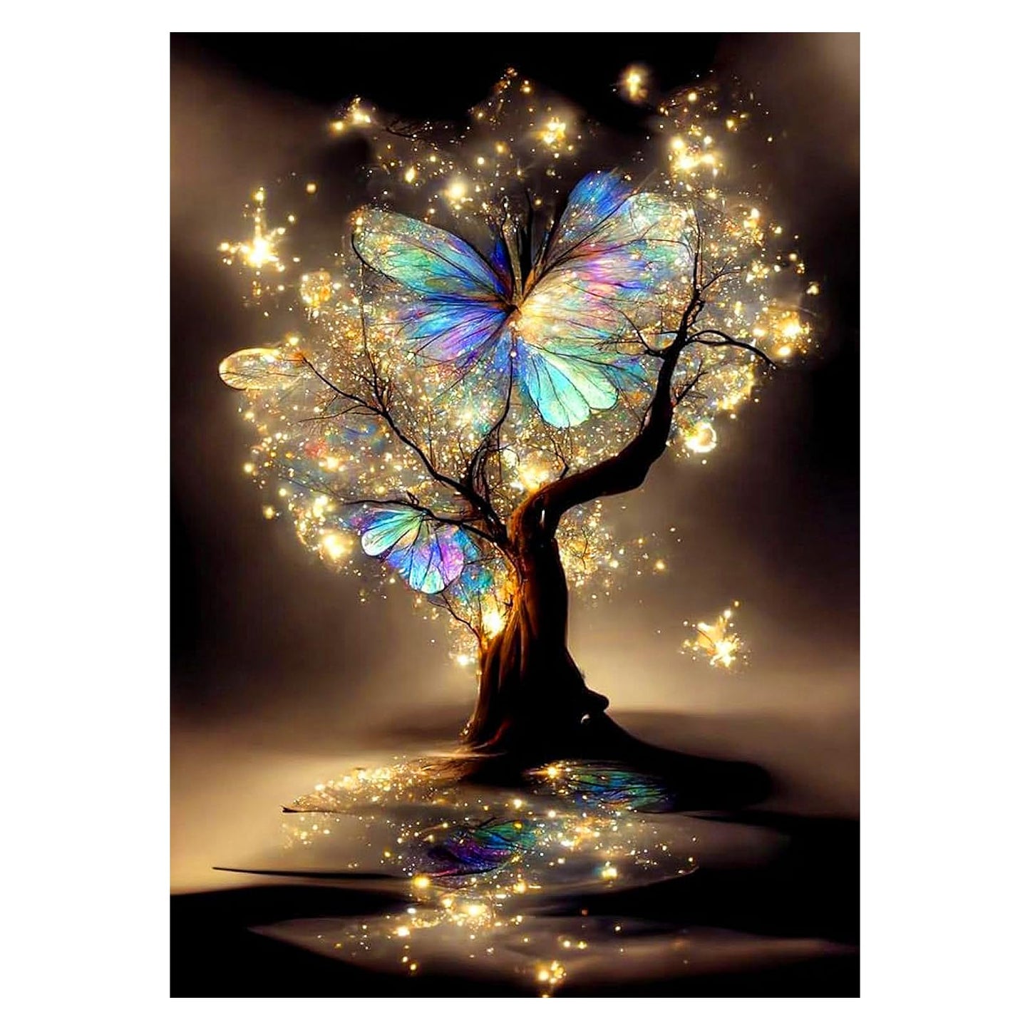 VARHHUXHA 5D Diamond Art Painting Kits for Adults, Cow and Flower Full Drill Crystal Art Kits for Adults, DIY Cross Stitch Arts Crafts Pictures Embroidery Kit for Beginner Home Wall Decor 30x40