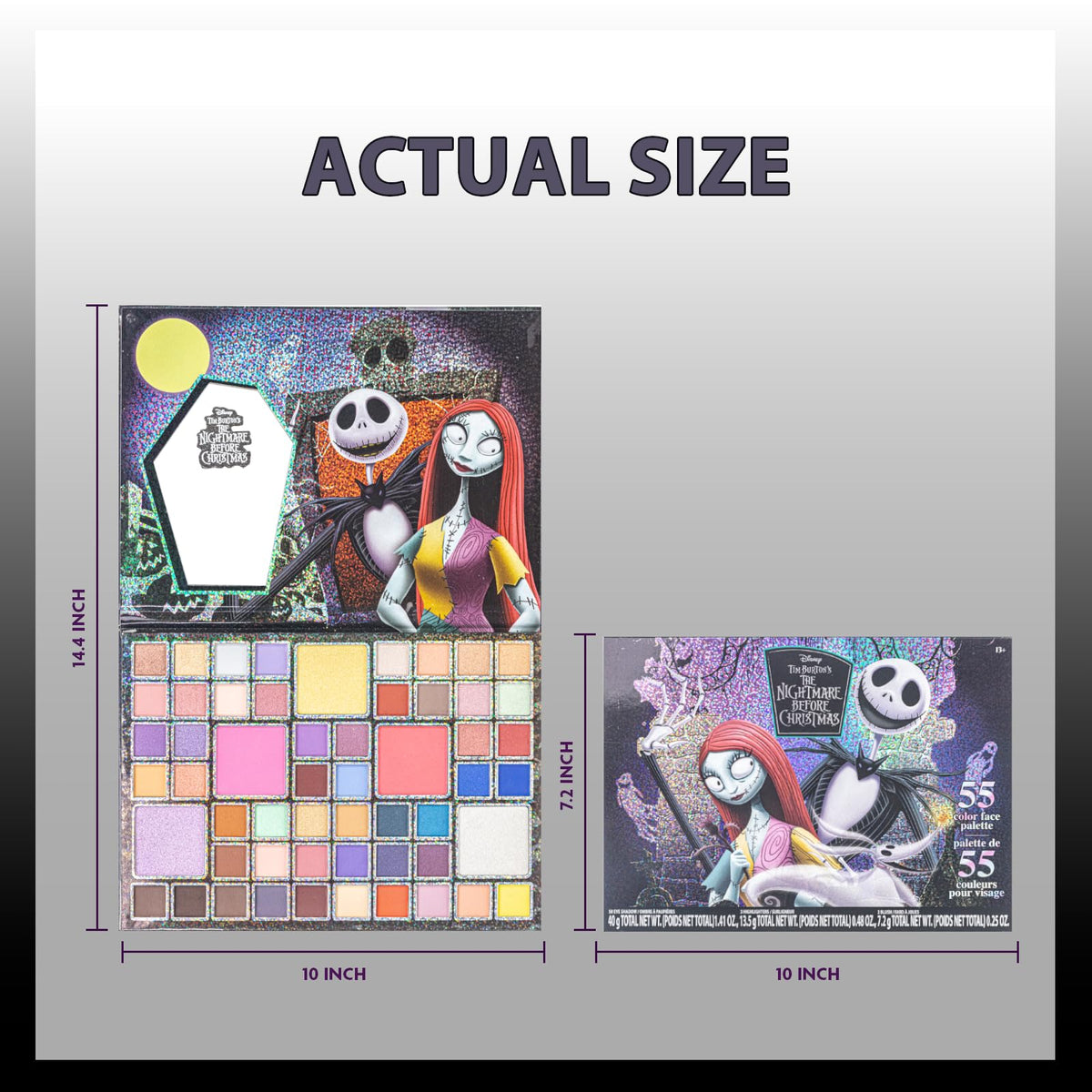 Disney Frozen 55-Well Face Palette, Eyeshadow, Ages 13+