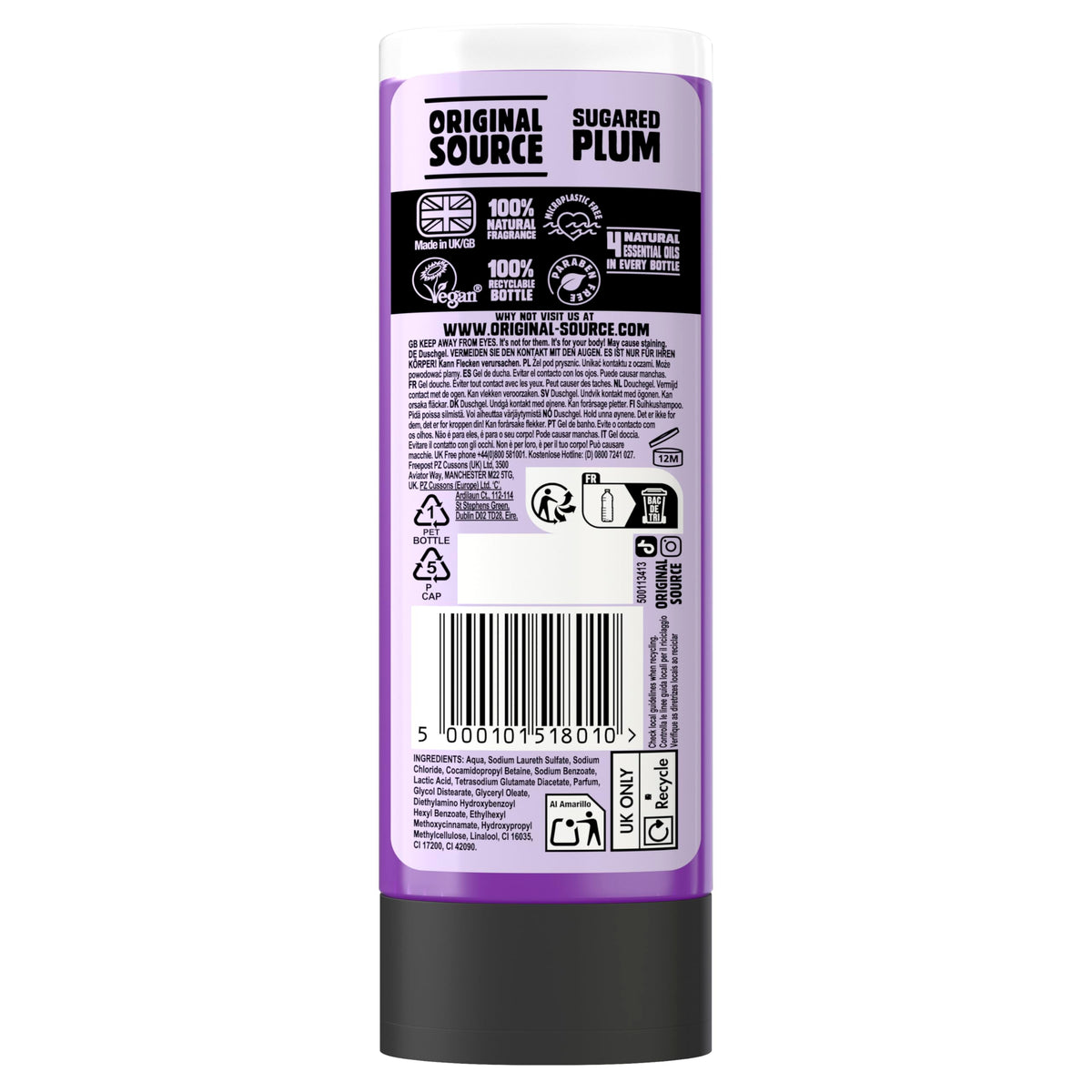 Original Source Coconut & Shea Butter Shower Gel, 6x250ml