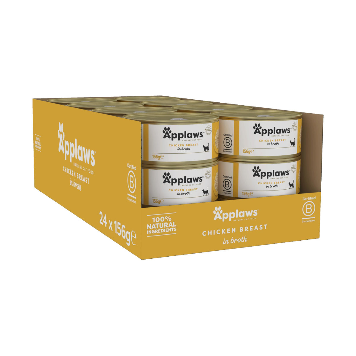 Applaws 100% Natural Wet Cat Food, Pouch Multipack Fish Selection in Broth, 70 g (24 x 70g) Pouches