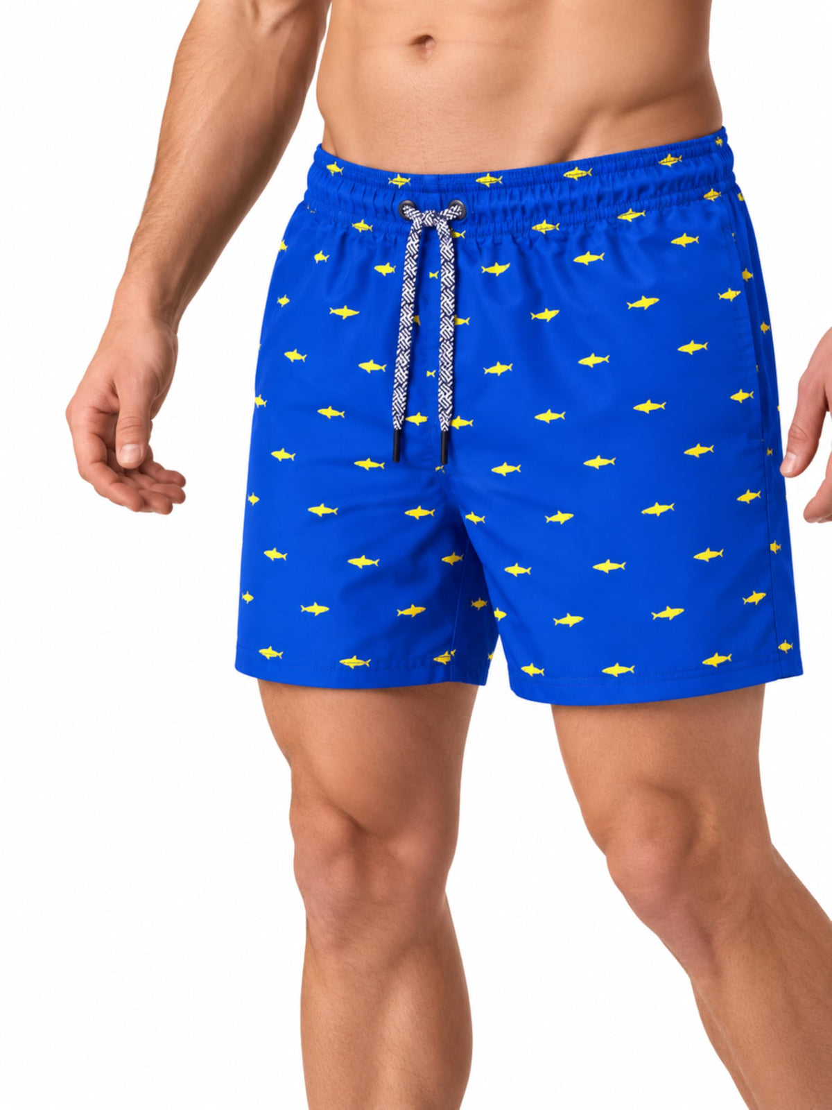 RIPT Men’s Quick Dry Swim Shorts Mesh Lining Drawstring UV 50 Beach Trunks