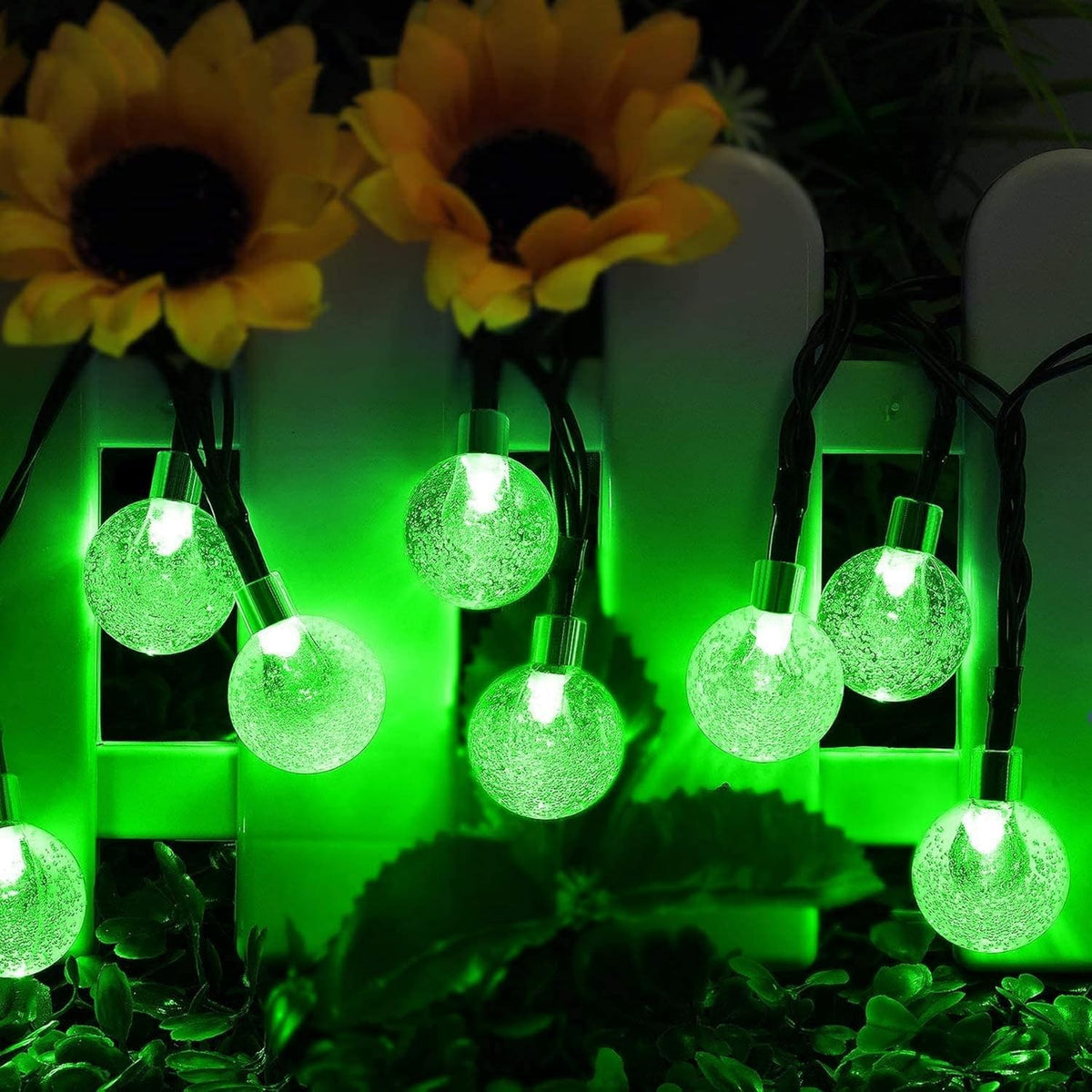 Lezonic Solar String Lights Outdoor, 50LED 7M/23Ft Solar Fairy Lights