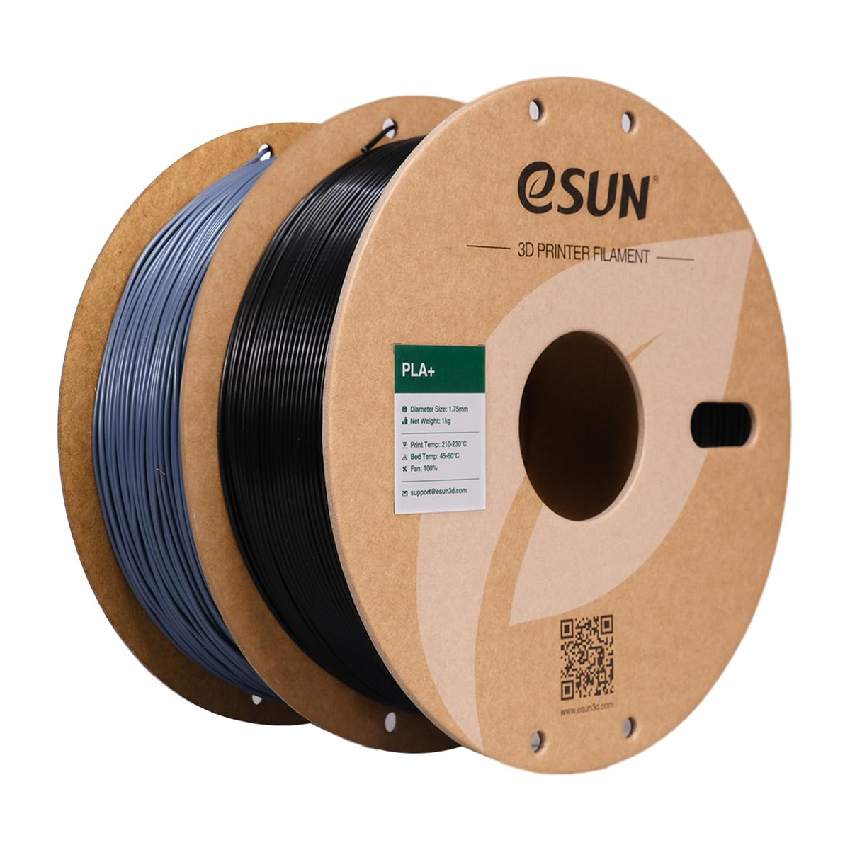 eSUN PLA+ 3D Printing Filament 1KG(2.2lbs), Enhanced Toughness, Cold White
