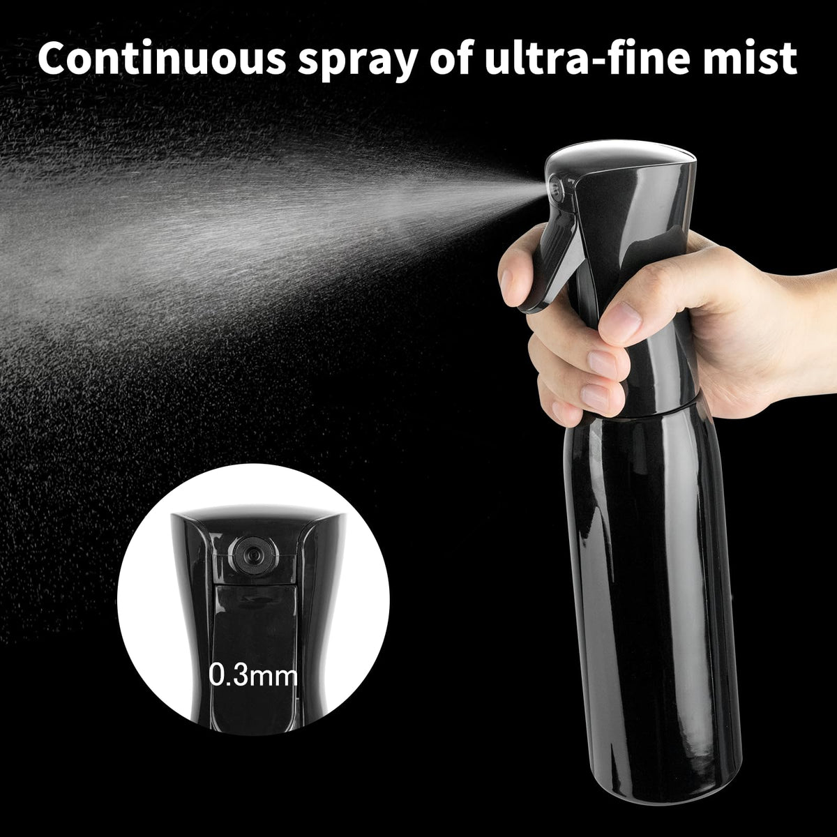 Spray Bottles Continuous Ultra Fine Mist Empty Water Bottles Hairdresser Spray Bottles Salon Hairdresser Hair Tool Water Sprayer (200ML, Mint Green)