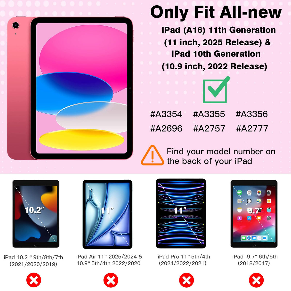 TiMOVO Case for iPad A16 11th Gen 11"/10th Gen 10.9", Abyss Blue