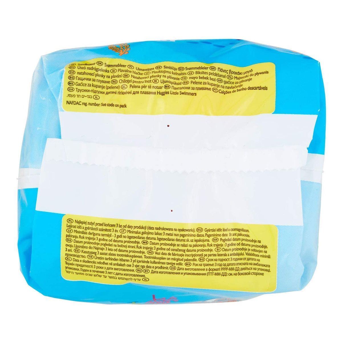 Huggies Little Swimmers, Swim Nappies, Size 5-6 - 33 Pants - Maximum Protection Swimming Nappies with Leak Guards - All-Round Stretchy Waistband