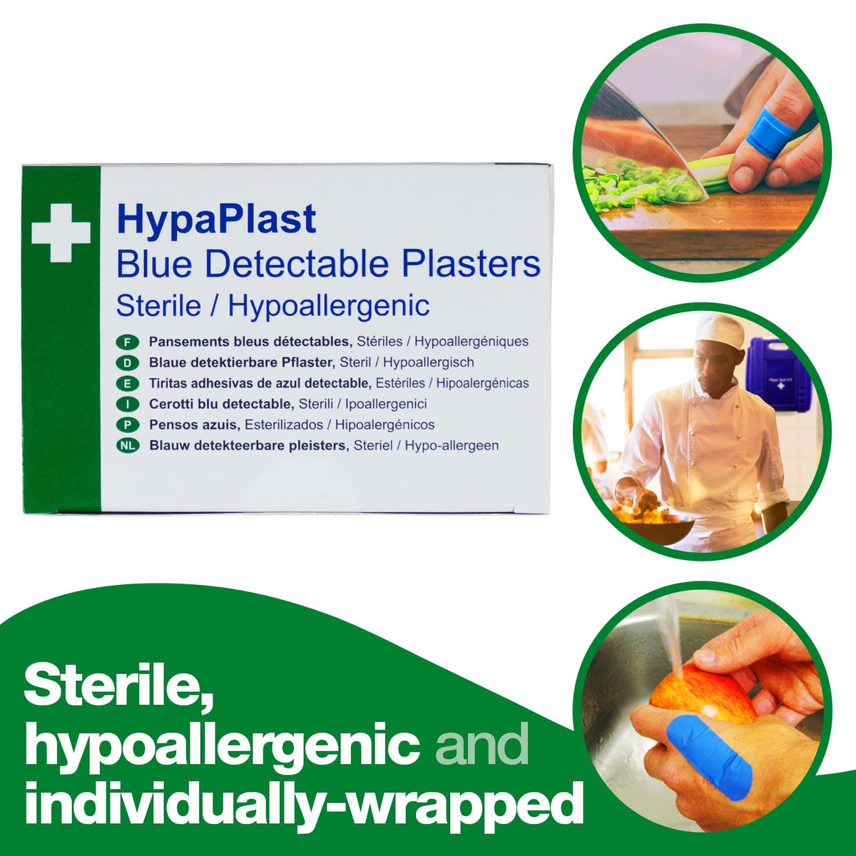 Safety First Aid Group HypaPlast Pink Washproof Plasters, 7.2 x 2.5 cm (Pack of 100)