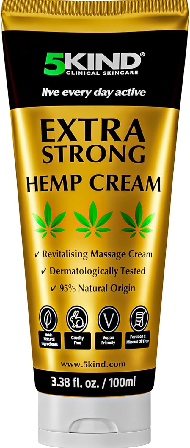 5Kind Extra Strong Hemp Cream 100ml - Hemp and Arnica Cream