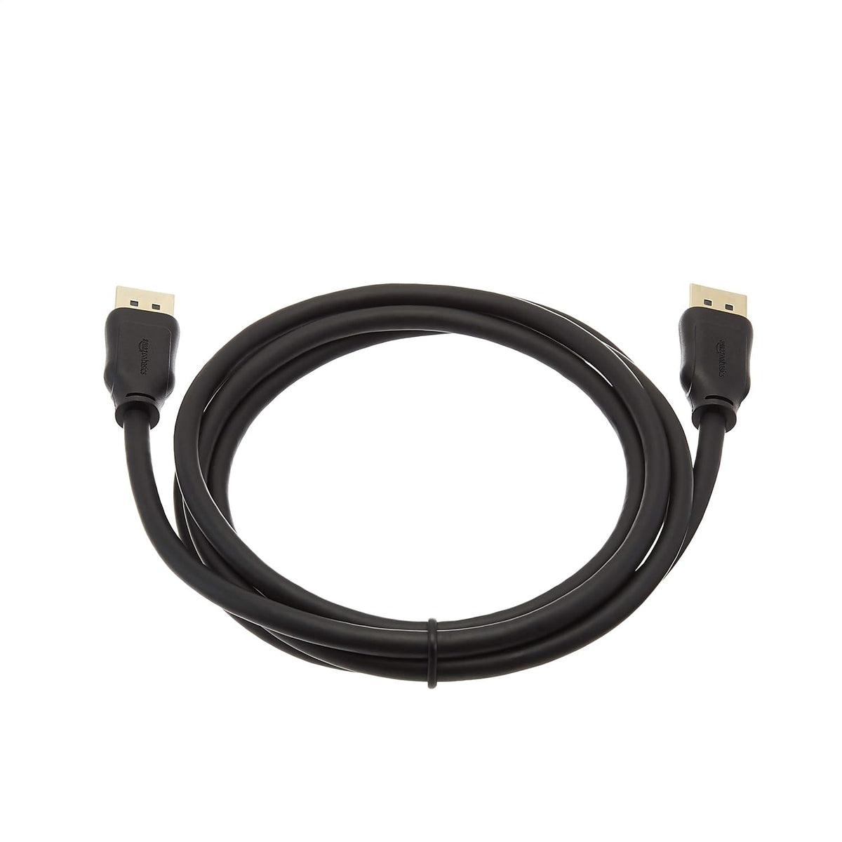 Amazon Basics DisplayPort 1.4 Cable, 32.4Gbps High-Speed, 8K@60Hz, 4K@120Hz, Dynamic HDR and 3D, Gold-Plated Plugs, 1.8 m, Black