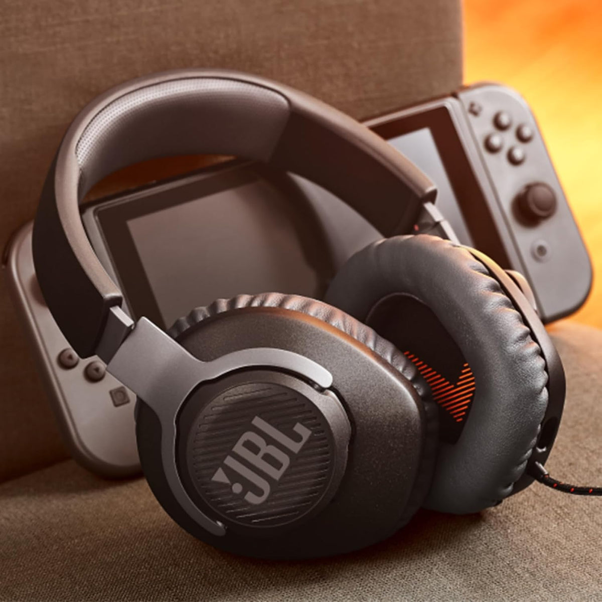 JBL Quantum 100 Wired Over-Ear Gaming Headset with Boom Mic, Multi-Platform Compatible, Black