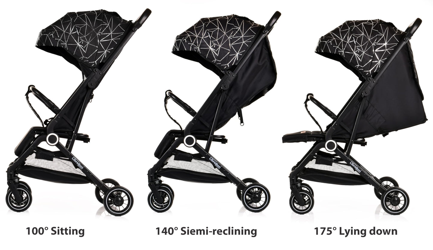 Lightweight Stroller, Baby Pushchair, Compact Travel Buggy, One Hand Foldable, Upgraded Wheels, Four Seasons Stroller, Foot Cover, Mommy Bag, Rain Cover (Pink - Rose Gold Frame)