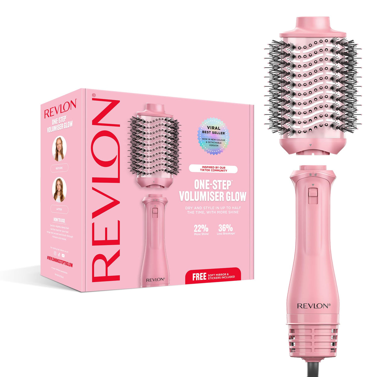 Revlon Salon One-Step Hair Dryer & Volumiser with Sectioning Comb