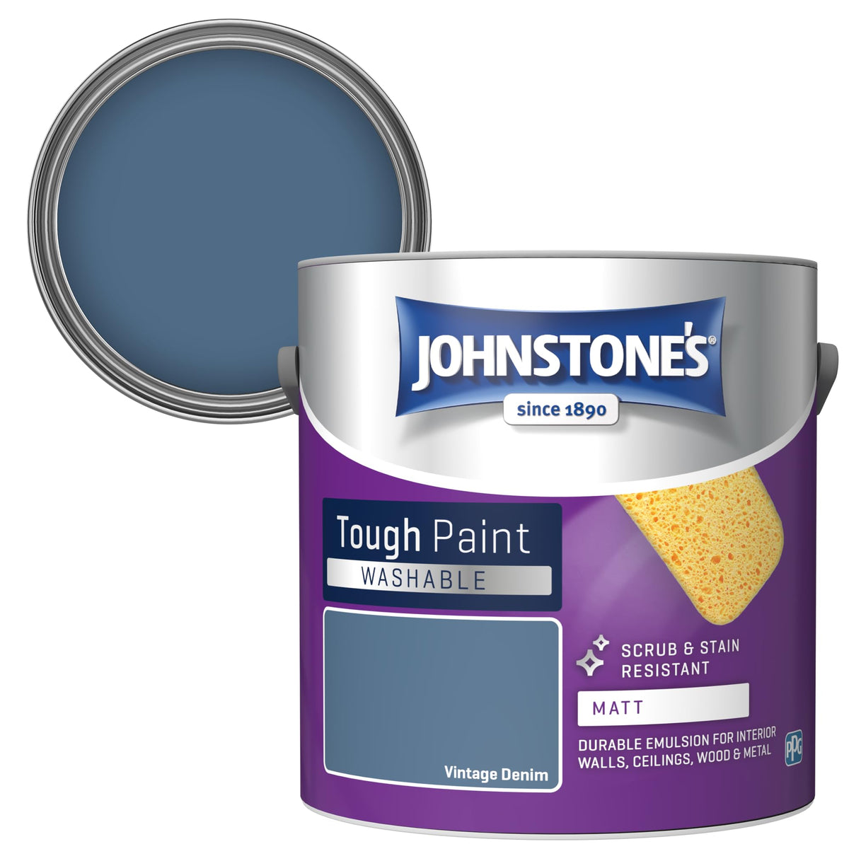 Johnstone's - Washable Matt Wall & Ceiling Paint - Rosebud - 2.5L