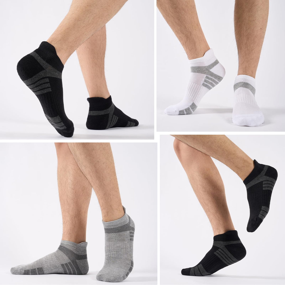Bamboo Trainer Socks for Men Women Cushioned Ankle Socks