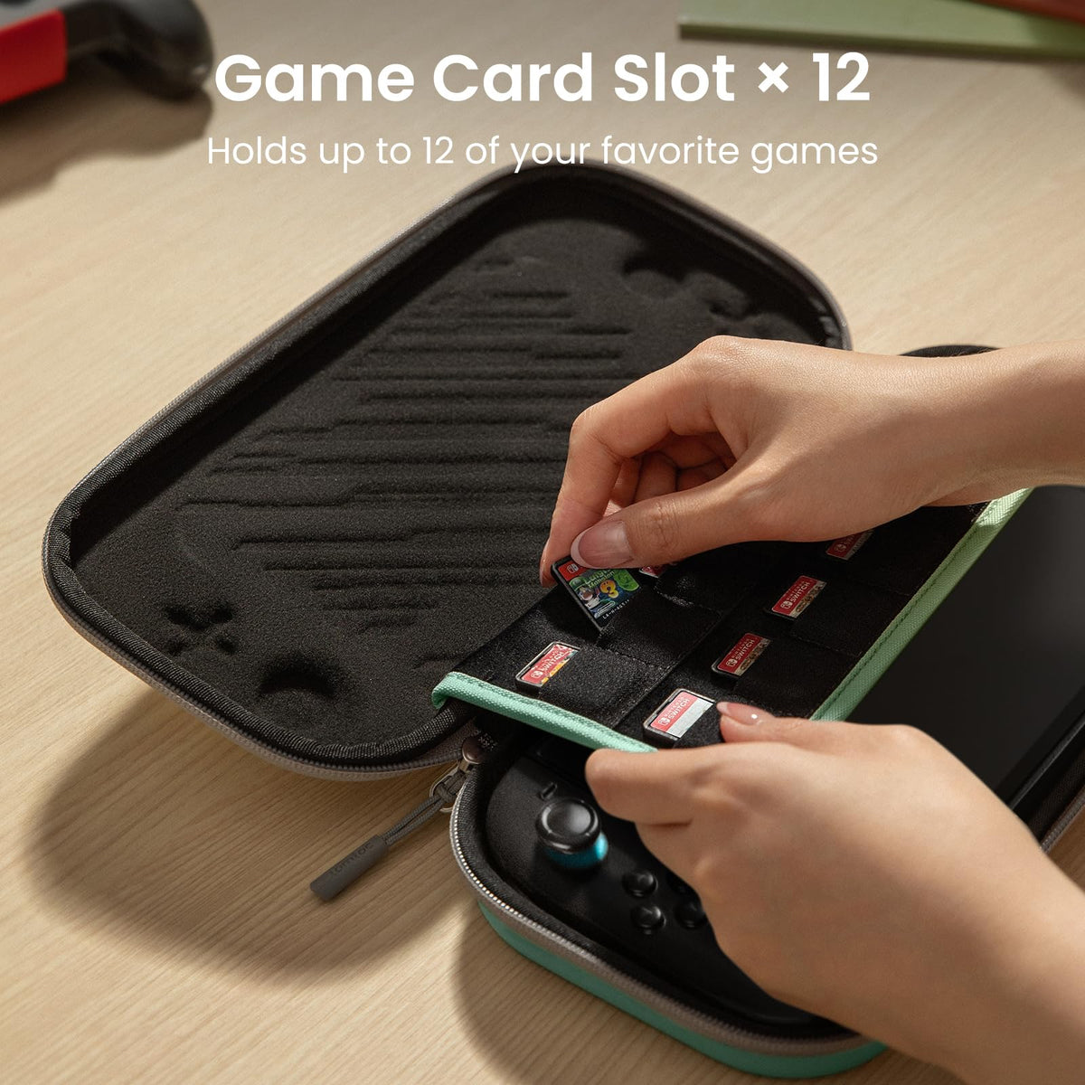 tomtoc Slim Carring Case for Nintendo Switch 2, Military Grade Protection