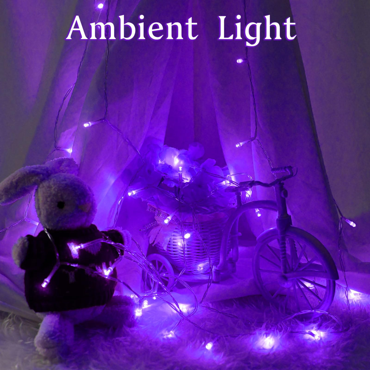 Dalugo Battery Fairy Lights, 3M 30 LED Warm White String Lights with 6h Timer, IP65 Waterproof Battery Powered Fairy Lights for Indoor Outdoor Christmas Decorations