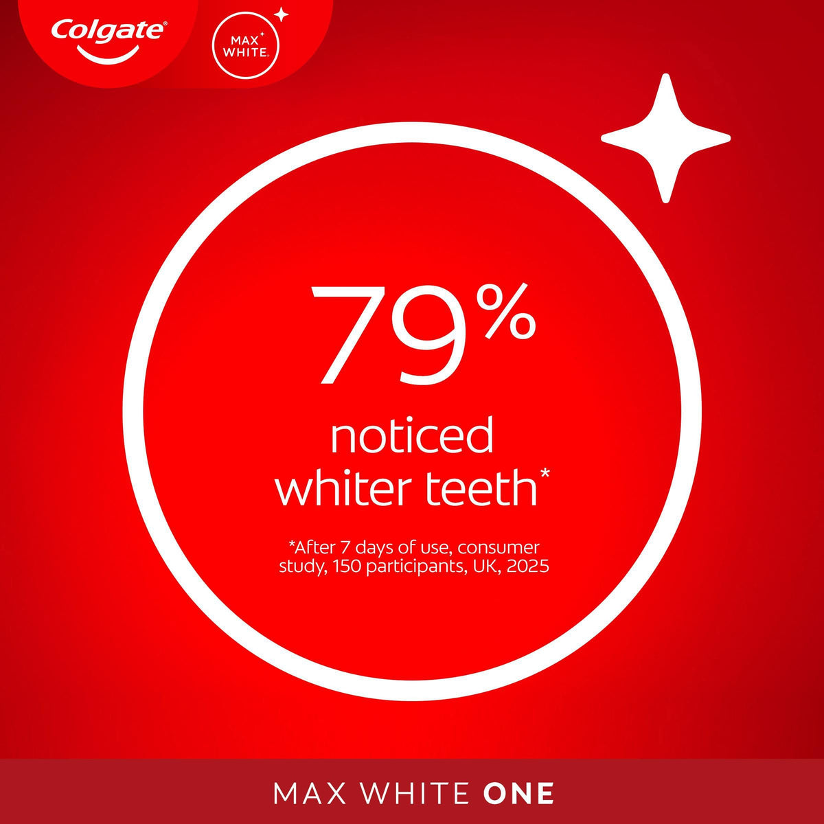 Colgate Max White Purple Reveal Teeth Whitening Toothpaste - Clinically Proven to Remove up to 100% of Surface Stains** - Fluoride Toothpaste - Colgate Multipack - 4 X 75ml