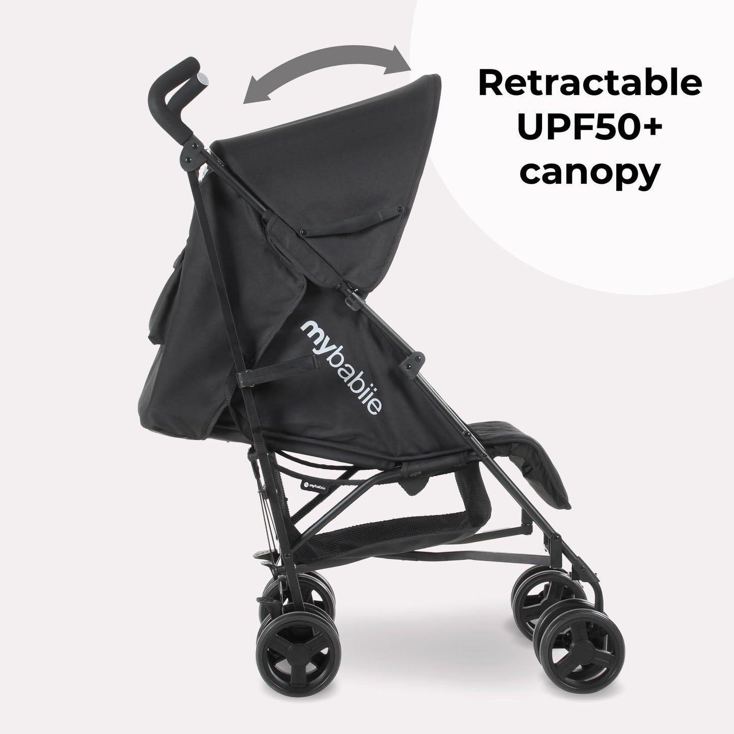 My Babiie MB01 Stroller - from Birth to 4 Years (22kg), Lightweight & Compact Umbrella Fold, Travel Buggy for Toddlers - Pink