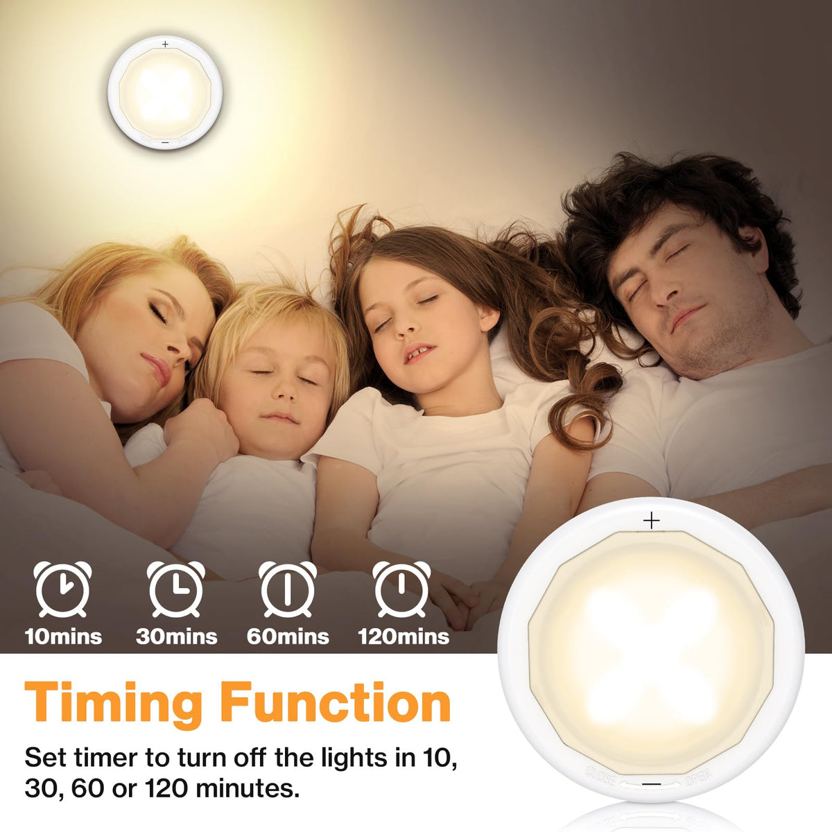 Under Cabinet Lights, Wireless LED Puck Lights Remote Control, 4000K Natural White Brightness Dimmable Battery Powered Touch Closet Cupboard Kitchen Wardrobe Lights, 6 Pack (White)